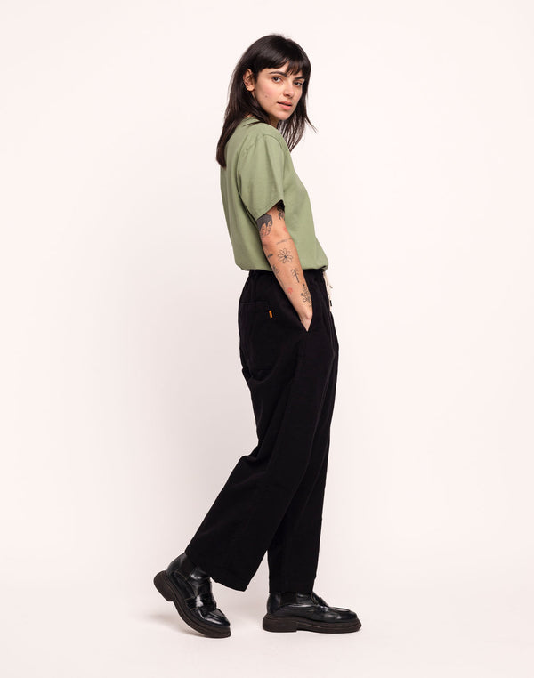 Pantalon Bruce Noir en coton – OLOW
