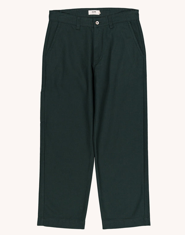 Pantalon Chuck Vert Mélèze en lyocell, Canvas coton – OLOW