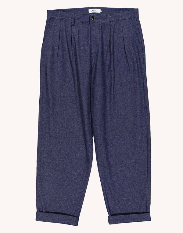 Pantalon Sembo Denim Bleu en coton recyclé, Polyester recyclé, Autres fibres recyclées – OLOW