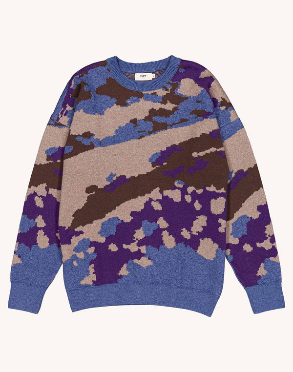 Pull Superbloom Multicolore en laine mérinos extra-fine, Coton bio – OLOW