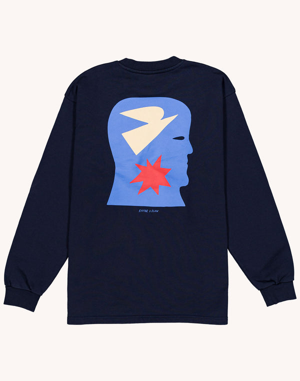 Sweat Free Mind Bleu Dusk en coton bio GOTS – OLOW