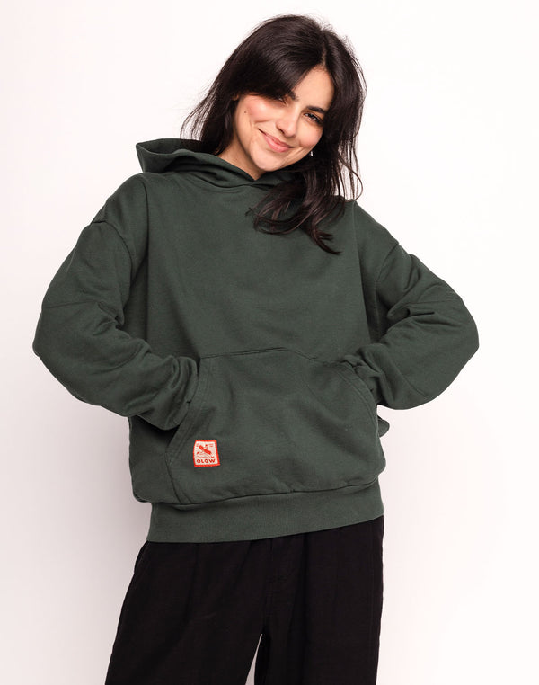 Sweat Houdini Vert Mélèze en coton bio GOTS – OLOW