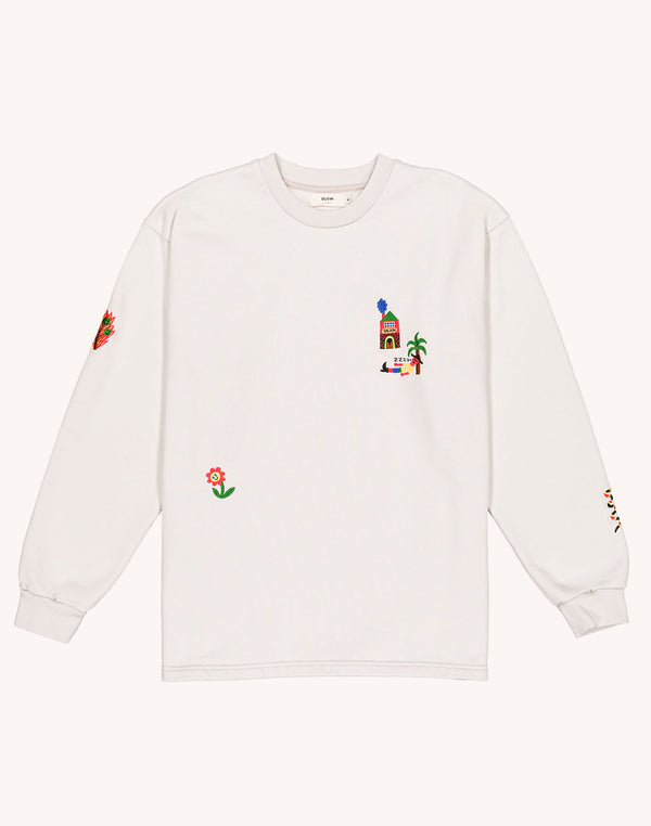 Sweat Nap Gris Perle en coton bio GOTS – OLOW