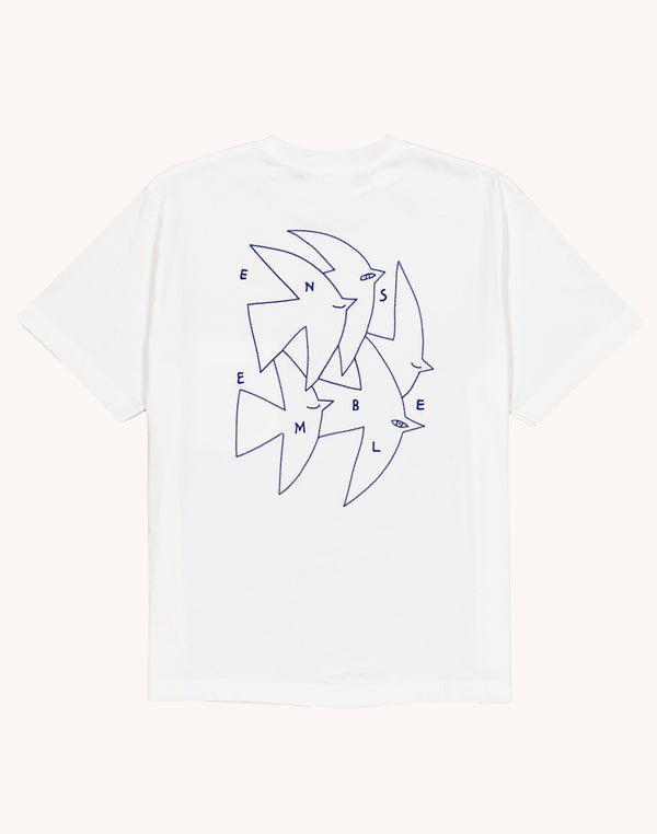 T-Shirt Ensemble Écru en coton bio GOTS – OLOW