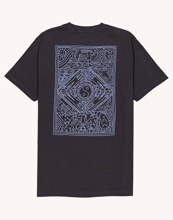 T-Shirt Taijitu Noir Carbone en coton bio GOTS – OLOW