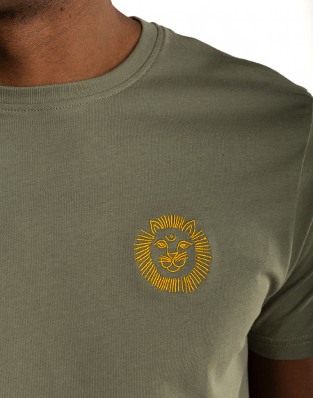 Lion tee shirt - Olive Green