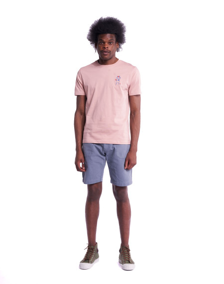 Leaf tee shirt - Pastel Pink