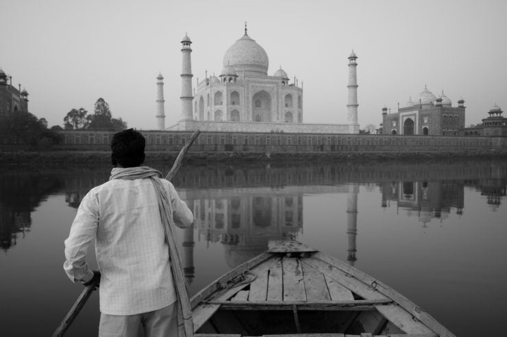 Une idylle au Taj Mahal