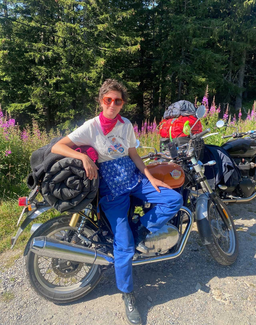 Virée à moto avec Camille de Cussac