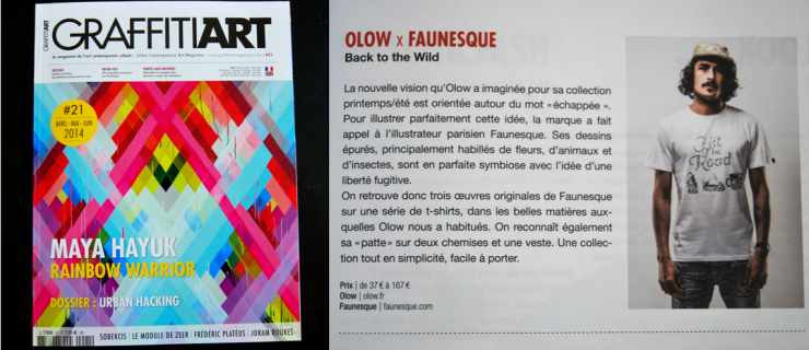 OLOW x FAUNESQUE dans Graffiti Art Magazine