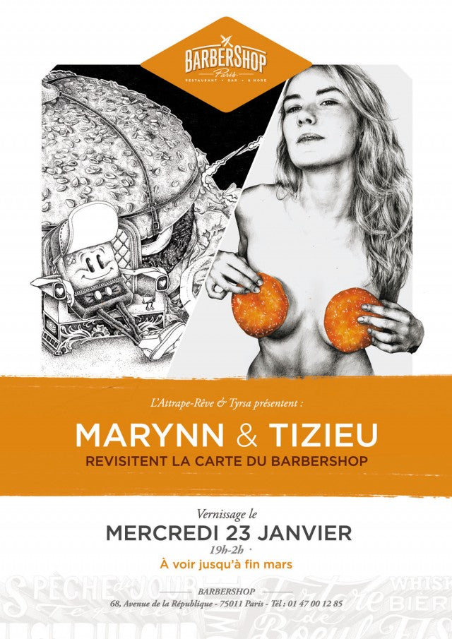 Exposition Marynn & Tizieu au Barbershop