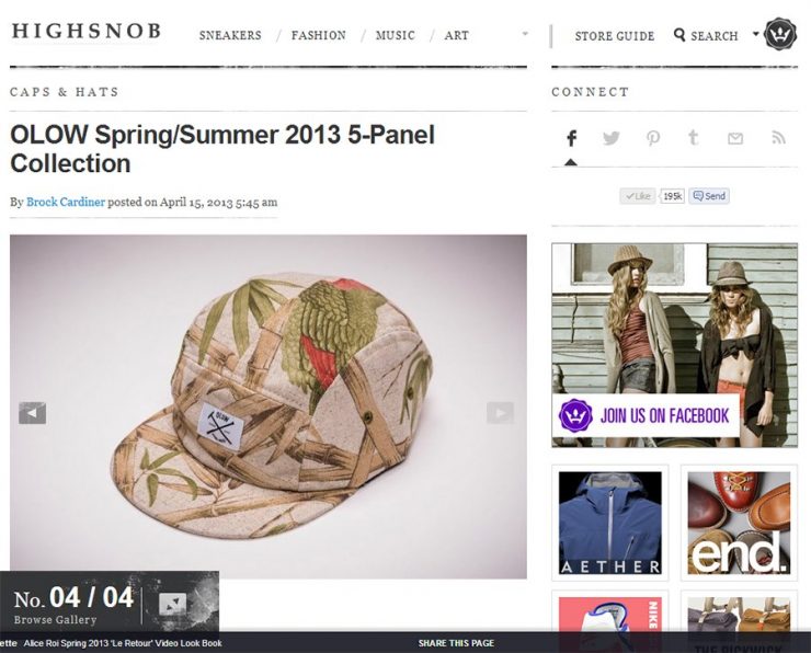 OLOW X HIGHSNOBIETY