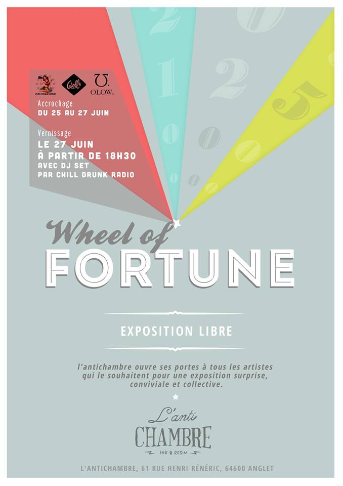 Wheel of Fortune – Exposition libre à L’Antichambre