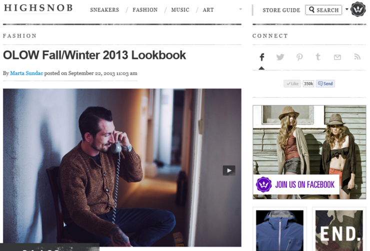 OLOW sur Highsnobiety