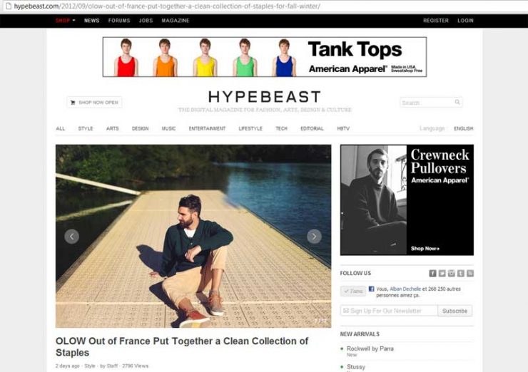 OLOW x HYPEBEAST