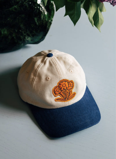 Ecru Six-Panel Carmina Cap