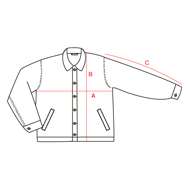 Guide des tailles veste Tamar