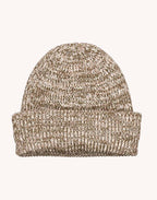 Bonnet Falco Beige-Kaki Chiné en laine mérinos extra-fine – OLOW