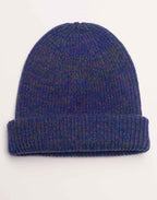 Bonnet Falco Bleu Marine Chiné en laine mérinos extra-fine – OLOW