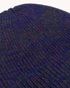 Bonnet Falco Bleu Marine Chiné en laine mérinos extra-fine – OLOW