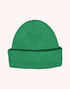 Bonnet Falco Vert en laine mérinos extra-fine, Coton bio – OLOW