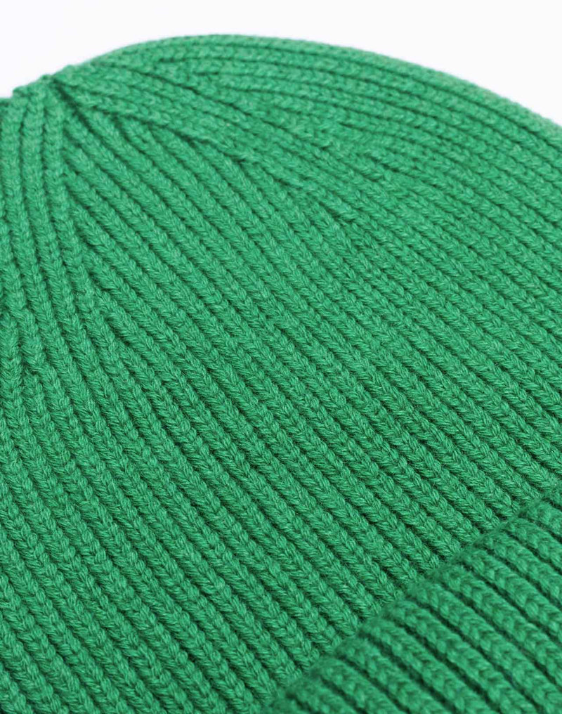 Bonnet Falco Vert en laine mérinos extra-fine, Coton bio – OLOW