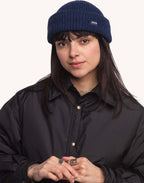 Bonnet Laban Bleu en laine mérinos extra-fine – OLOW