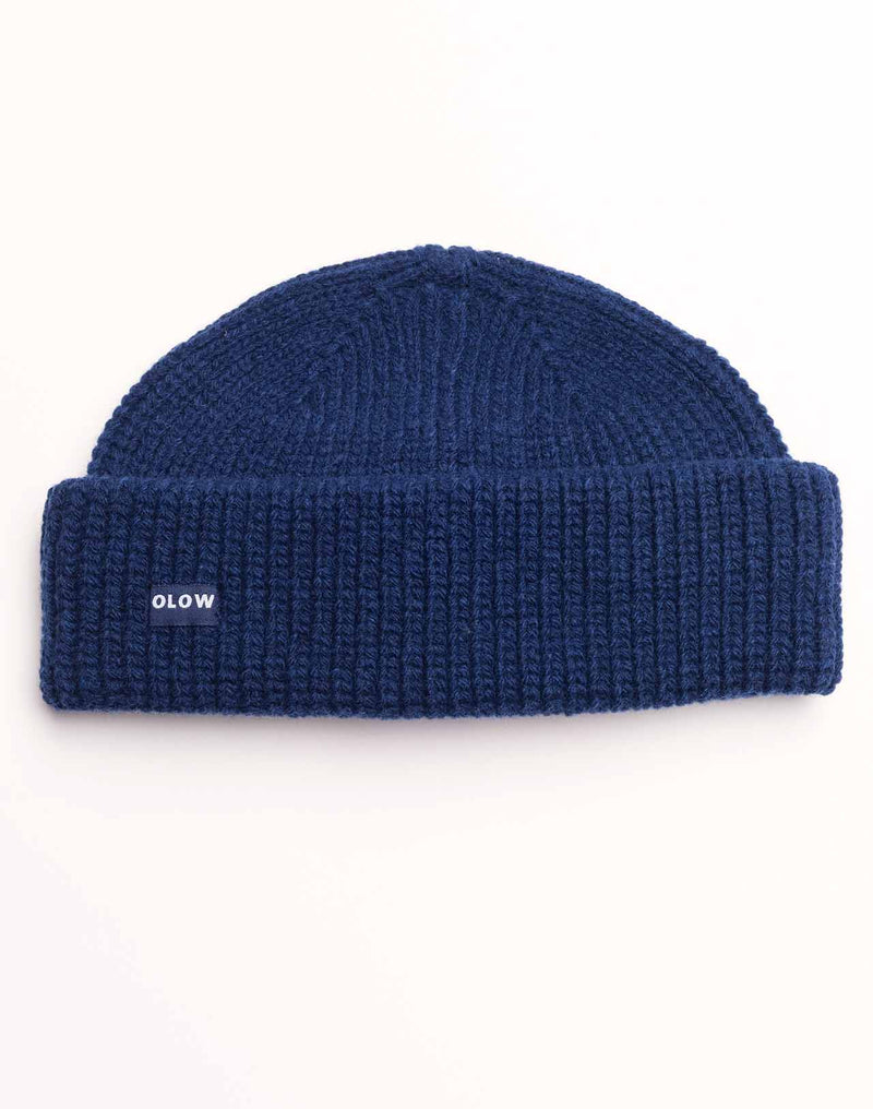 Bonnet Laban Bleu en laine mérinos extra-fine – OLOW