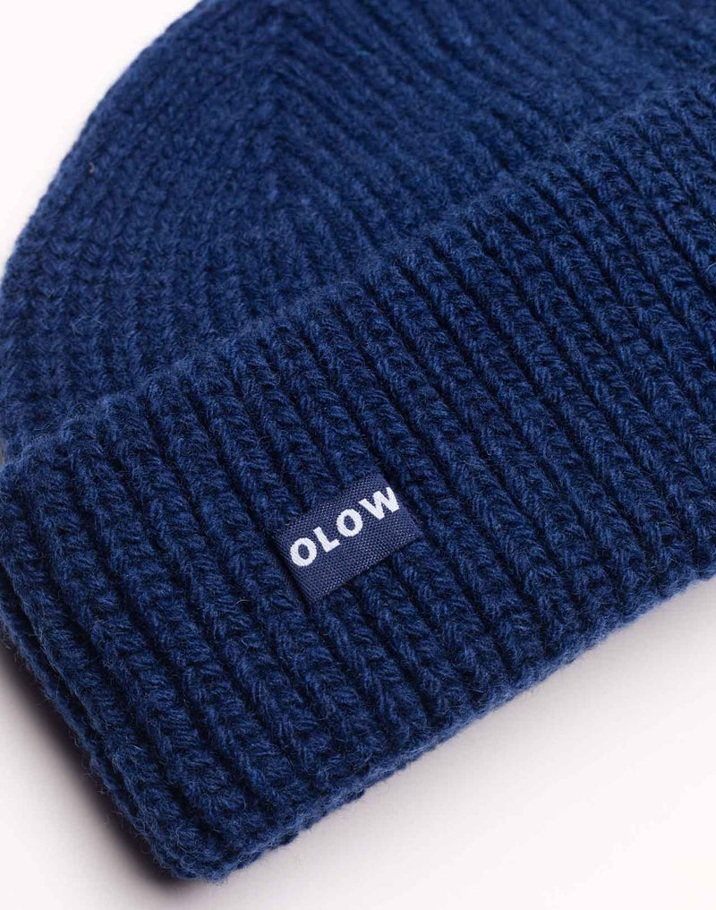 Bonnet Laban Bleu en laine mérinos extra-fine – OLOW