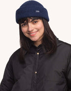 Bonnet Laban Bleu en laine mérinos extra-fine – OLOW