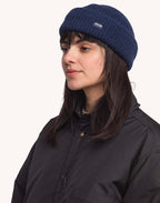 Bonnet Laban Bleu en laine mérinos extra-fine – OLOW