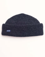 Bonnet Laban Noir Chiné en laine mérinos extra-fine – OLOW