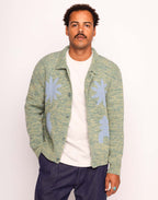 Gilet Kalama Vert Émeraude Chiné en laine recyclée, Polyamide recyclé, Autres fibres recyclées – OLOW