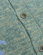 Gilet Kalama Vert Émeraude Chiné en laine recyclée, Polyamide recyclé, Autres fibres recyclées – OLOW