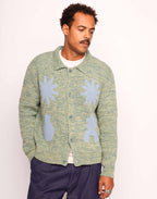 Gilet Kalama Vert Émeraude Chiné en laine recyclée, Polyamide recyclé, Autres fibres recyclées – OLOW