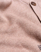 Cardigan Paysac Taupe en laine mérinos extra-fine, Coton bio – OLOW