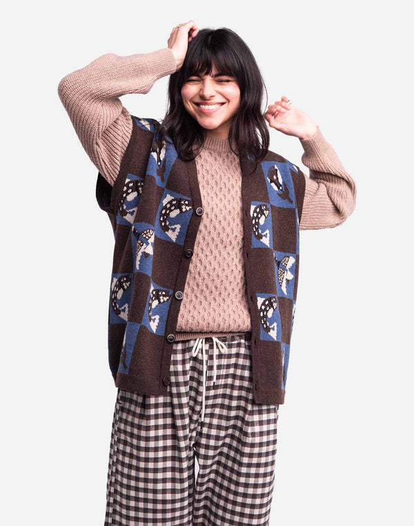 Cardigan sans manches Solway bicolore