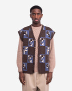 Cardigan sans manches Solway bicolore