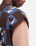 Cardigan sans manches Solway bicolore