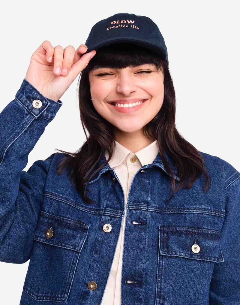 Casquette Creative Life bleu nuit