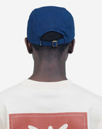 Casquette Five Panel Flower denim bleu