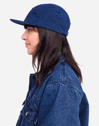 Casquette Five Panel Flower denim bleu