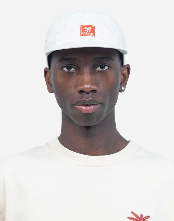 Casquette Five Panel Flower écru