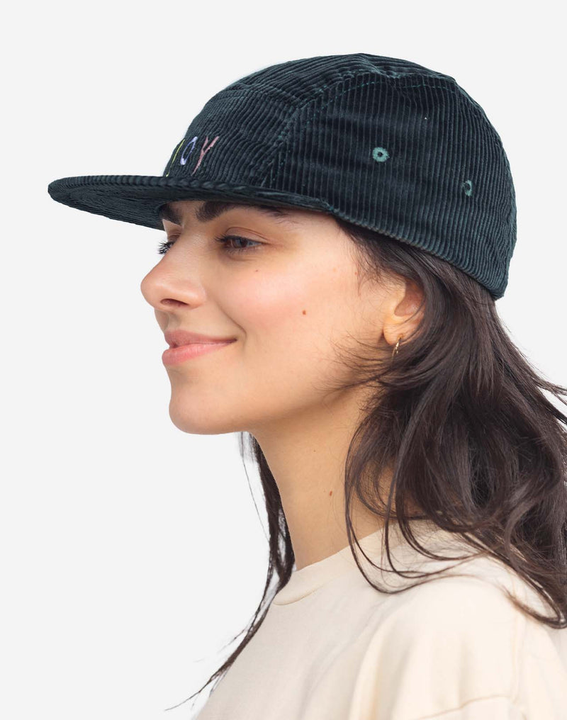 Casquette five panel Joy vert foncé