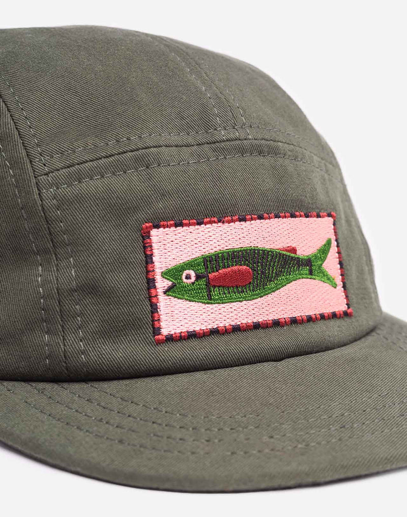 Casquette five panel Pesq kaki