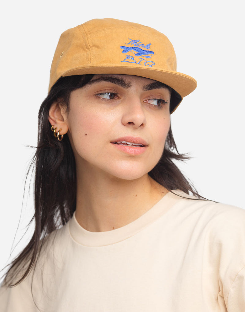 Casquette five panel Think Big ocre