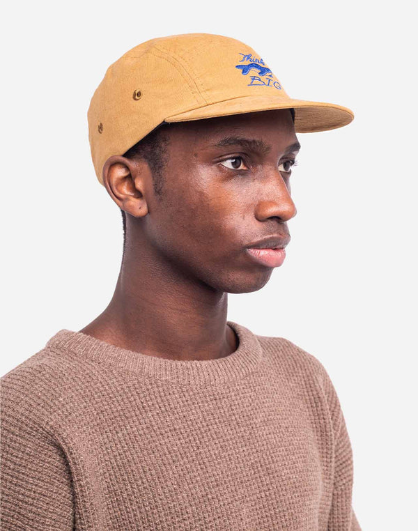 Casquette five panel Think Big ocre
