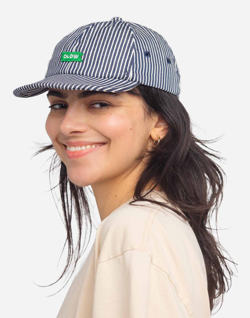 Casquette Flag denim rayé