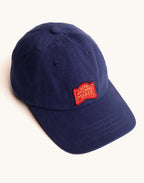 Casquette Six Panel Artisanal Maker Bleu Outremer en sergé coton bio – OLOW