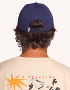 Casquette Six Panel Artisanal Maker Bleu Outremer en sergé coton bio – OLOW